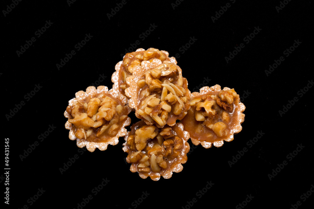 proud cookies with nuts and the caramel