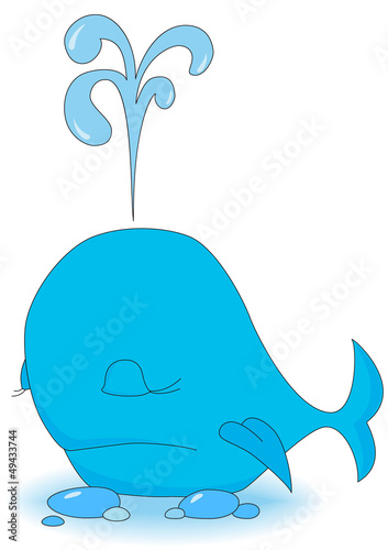 sad blue whale