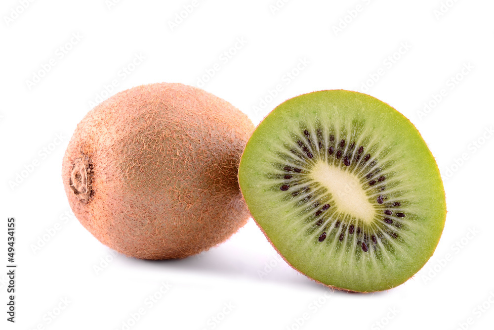 Kiwi fruit isolated on white background Kiwi fruit isolated on white background