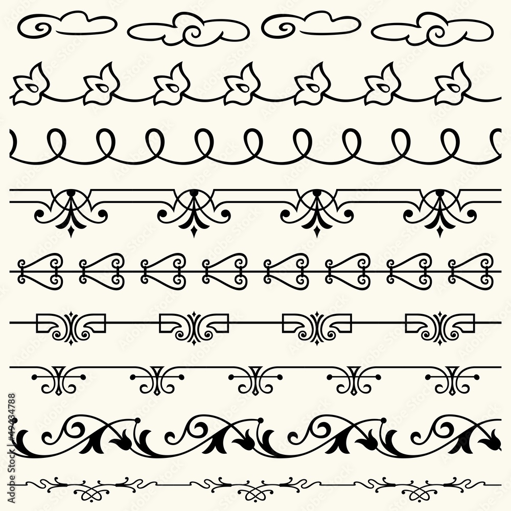 Obraz premium Design horizontal elements