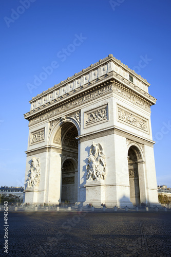 vertical view of famous Arc de Triomphe © Frédéric Prochasson