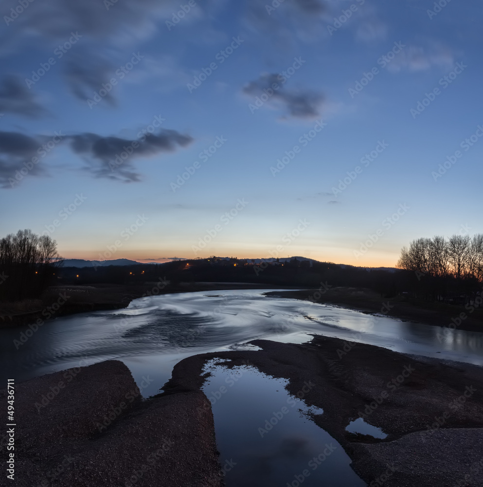 Fototapeta premium River sunset