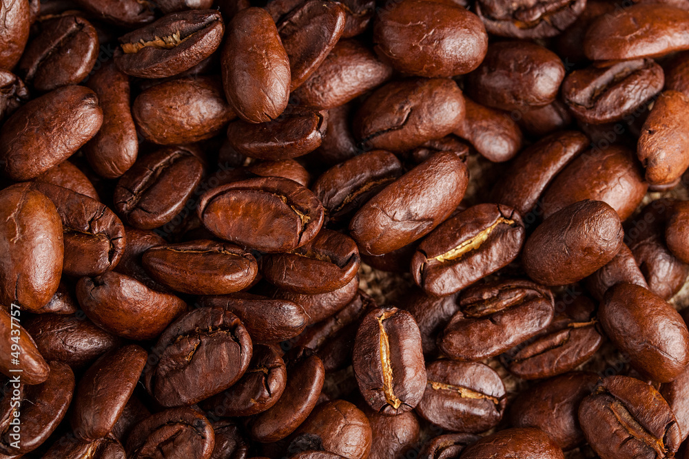 Brown coffee background. close-up Brown coffee background. close-up