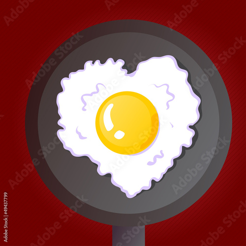 heart shaped egg