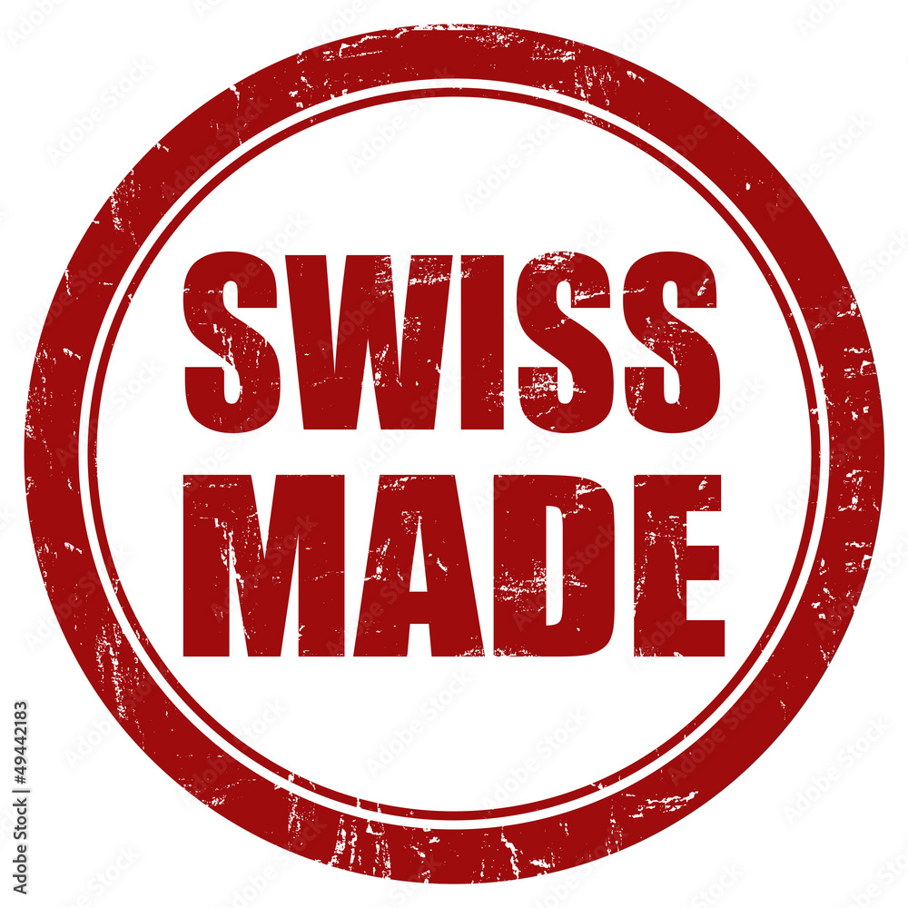 Grunge Stempel rot rund SWISS MADE Grunge Stempel rot rund SWISS MADE