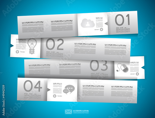 Infographic design - original paper tags