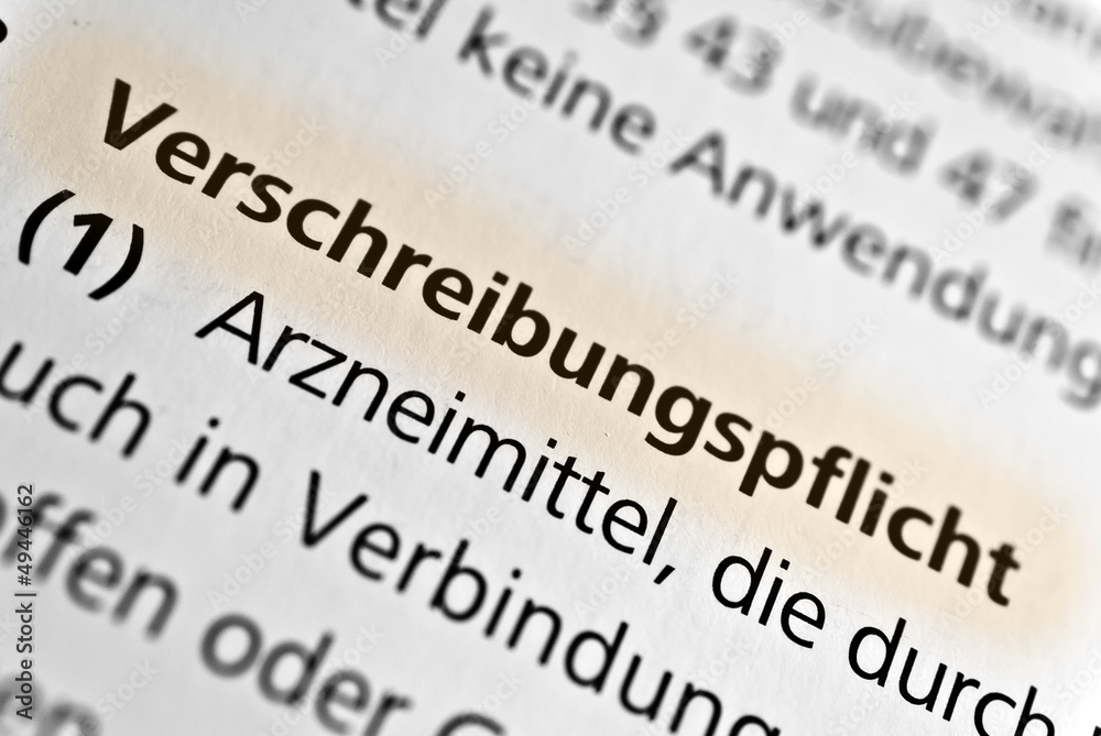 Obraz premium Verschreibungspflicht - Textmarker