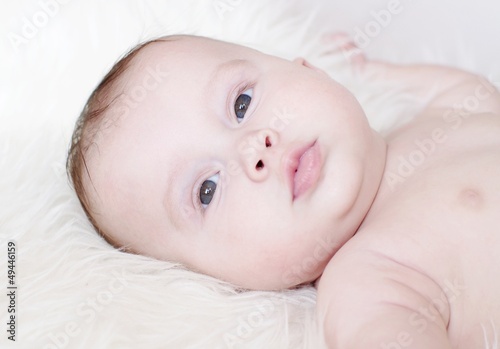 Portrait of the sweet four-months baby