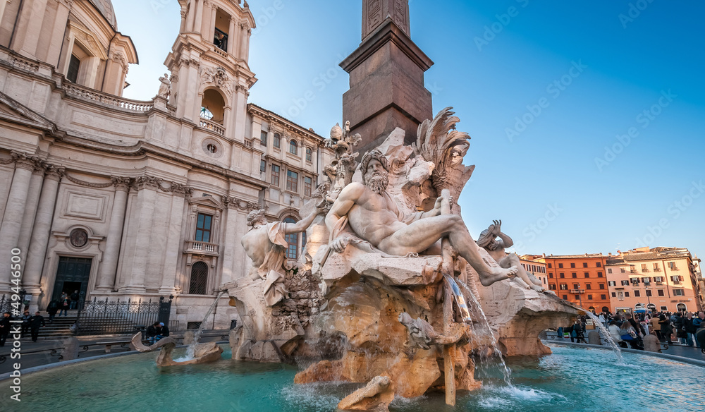 Fontaine dei fiumi à Rome