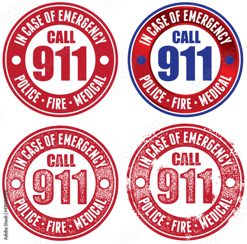 Call 911 Emergency Stamps