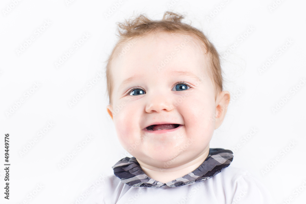Portrait of a beautiful smiling baby girl Portrait of a beautiful smiling baby girl