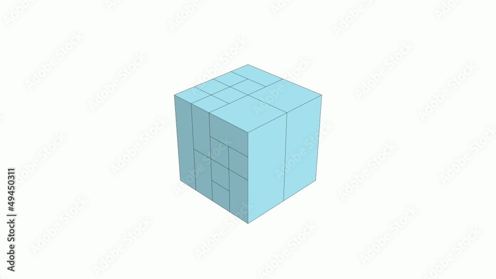 Growing Urban City Boxes From Cube Animation 01 Growing Urban City Boxes From Cube Animation 01