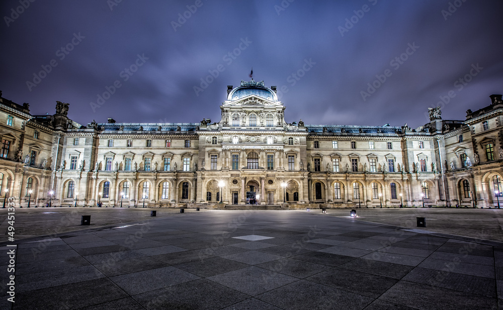 Louvre Museum night