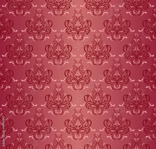 Damask seamless floral pattern.