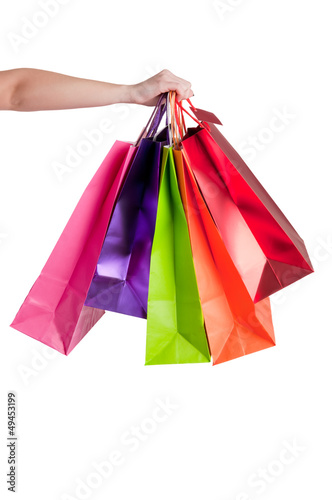 Woman Carrying Shopping Bags