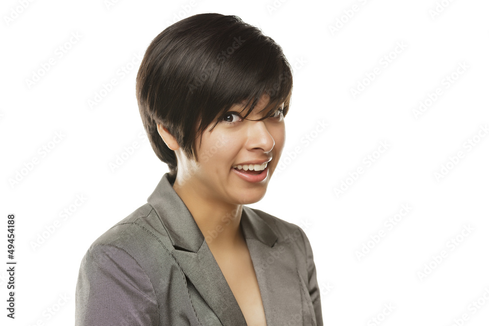 Pretty Young Mixed Race Young Adult Woman Portrait Pretty Young Mixed Race Young Adult Woman Portrait