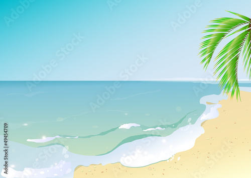 Fototapeta Naklejka Na Ścianę i Meble -  beach background vector