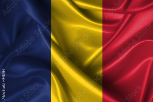 Wavy Flag of Chad