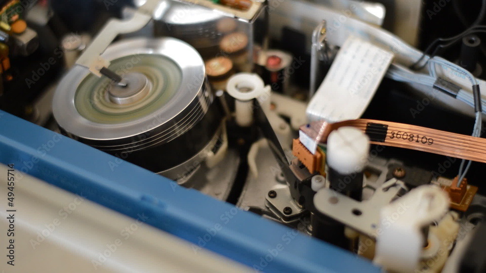 Close up loading VCR Close up loading VCR