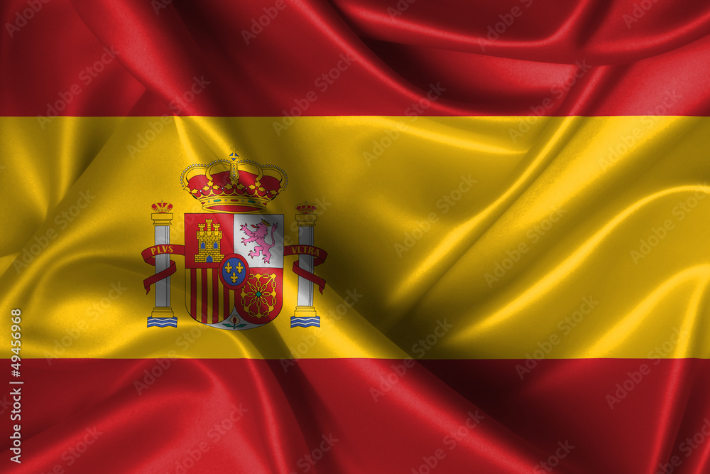 Fototapeta premium Wavy Flag of Spain