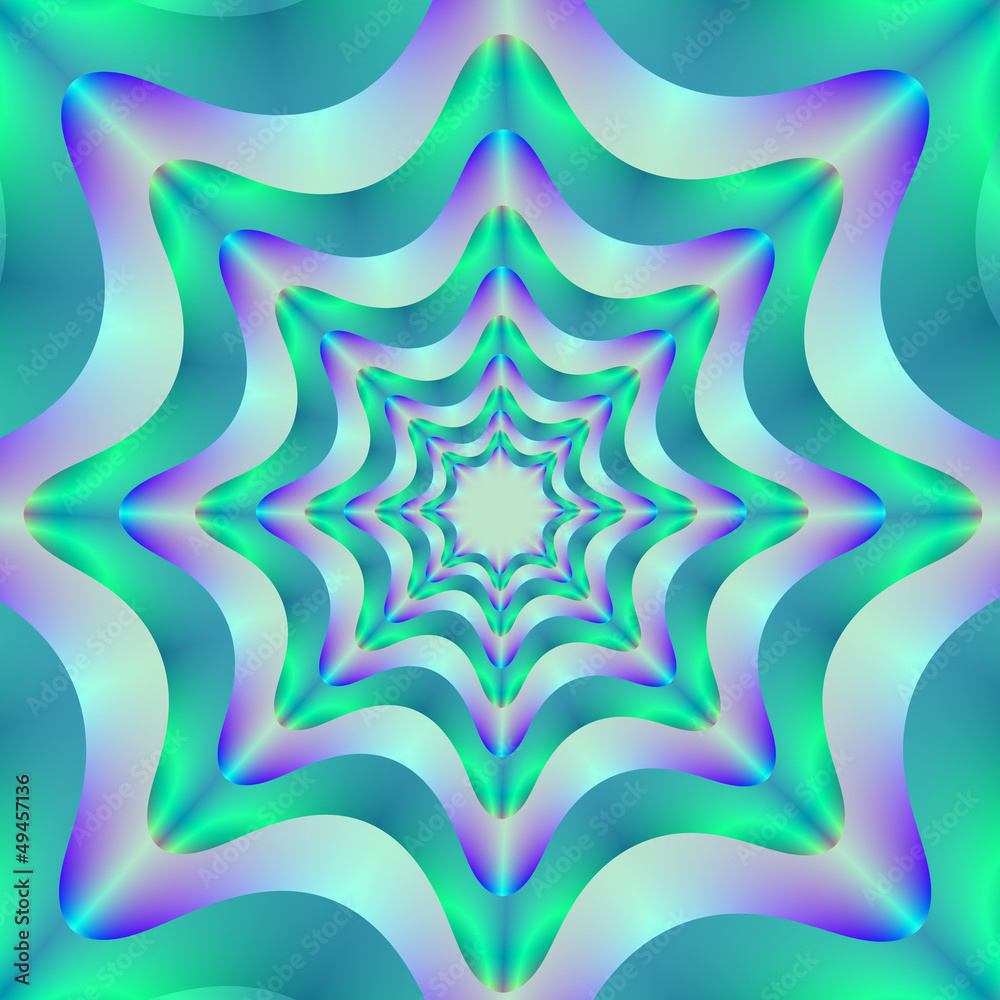 Obraz premium Lilac Web on Aquamarine