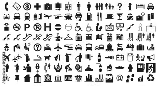 120 business and travel icons