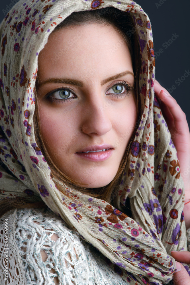portrait of a young woman with beautiful eyes portrait of a young woman with beautiful eyes