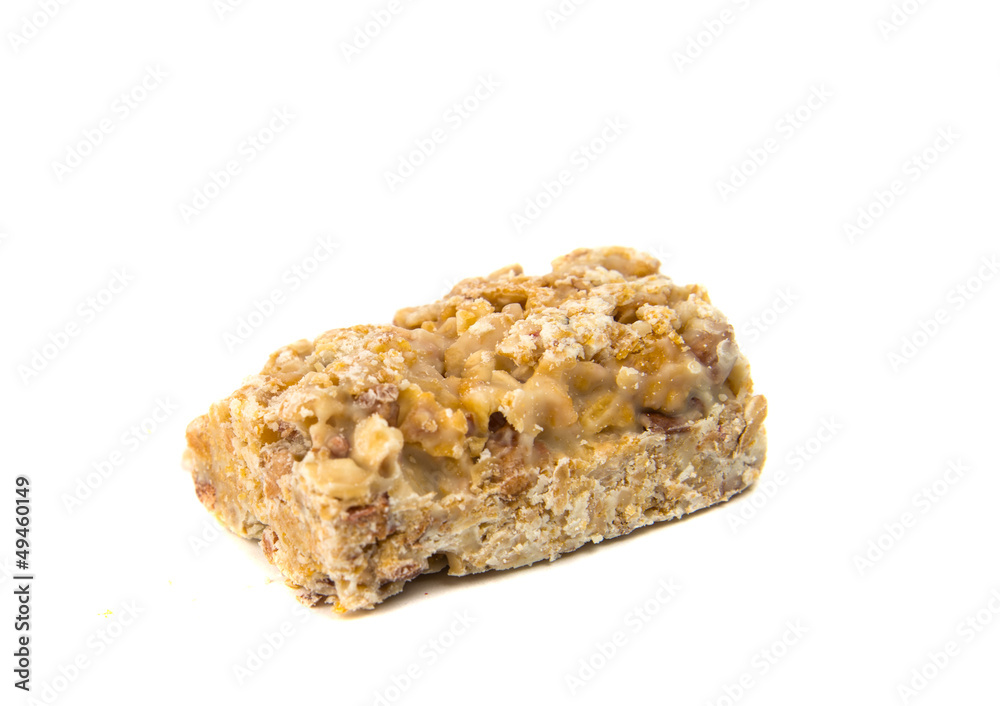dessert of cereal and fruit isolated dessert of cereal and fruit isolated