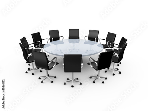 Conference Table and Office Chairs