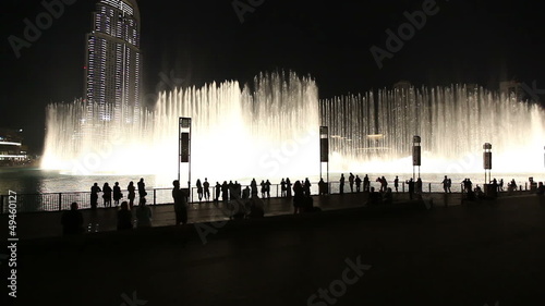 Burj Khalifa Performing Fountain (Dubai). UAE