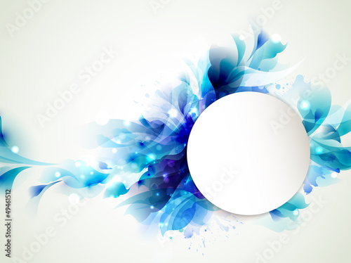 Background with Abstract blue elements