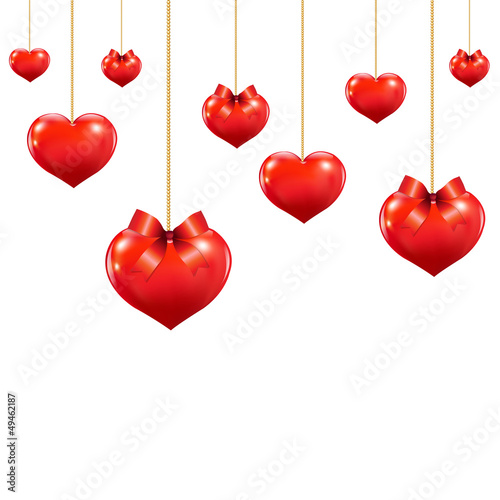 Heart With Red Bows
