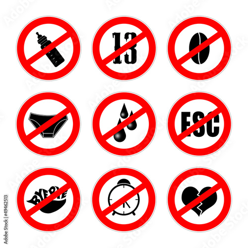 Free Download alternative prohibition signs - GFXLoad