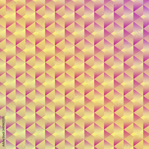 Abstract seamless geometric cubic background