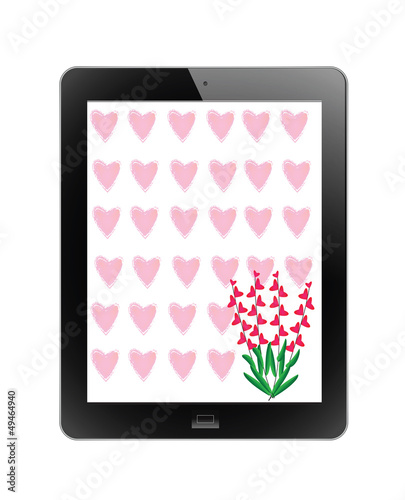 Heart of frame in tablet