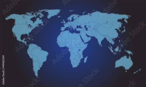 stylized world map