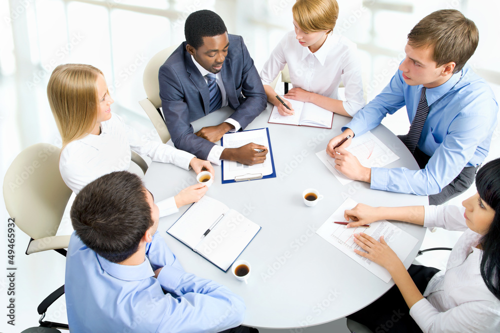Business people working together. Business people working together.