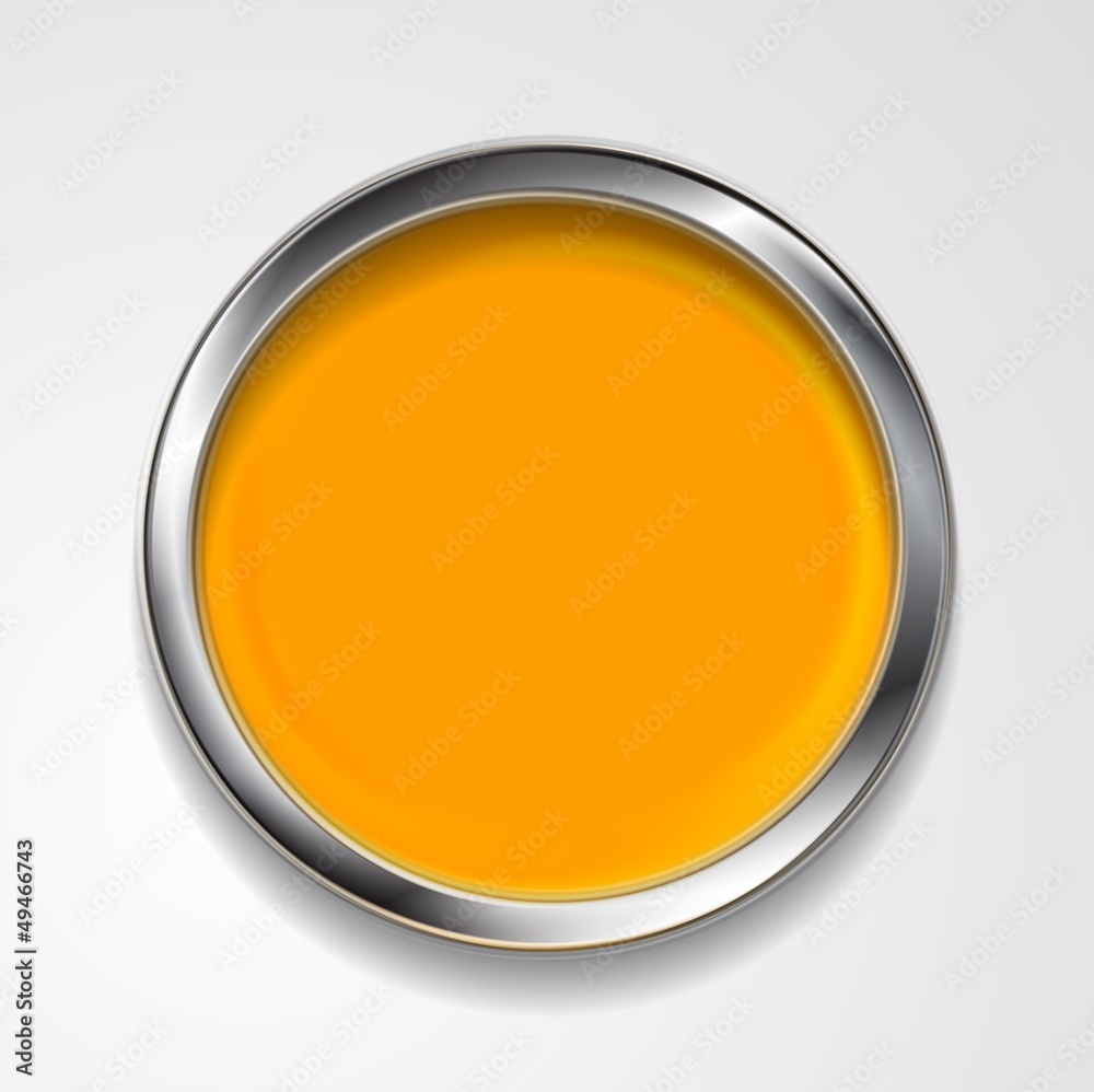 Vector round shape with silver frame Vector round shape with silver frame