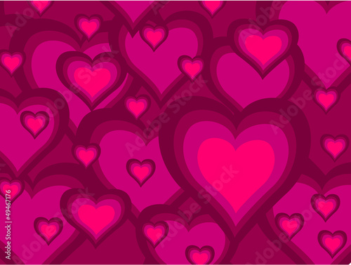 Pink hearts background Valentine illustration