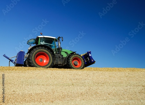 Maisernte für Biogasanlage