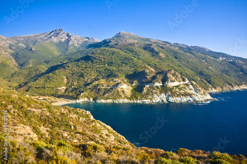 On the way in Cap Corse, Corsica, France