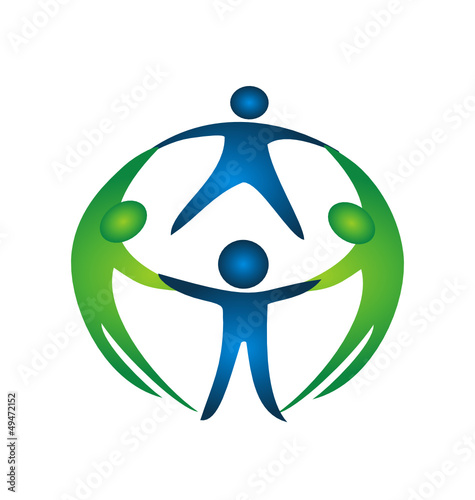Group of teamwork logo