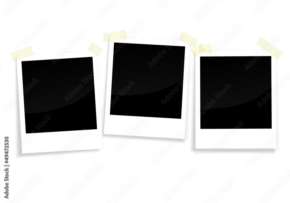 drei Polaroids in Reihe drei Polaroids in Reihe