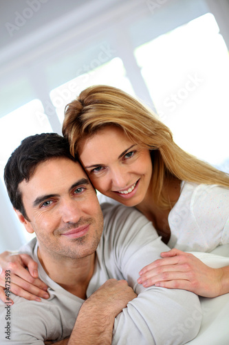 Portrait of cheerful middle-aged couple
