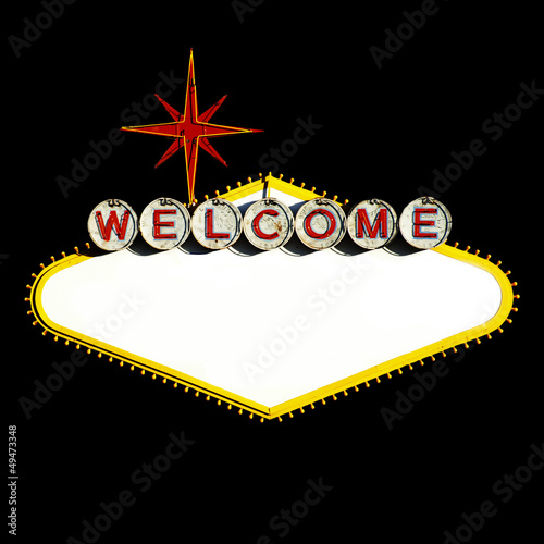 Photography Blank Las Vegas Welcome Sign