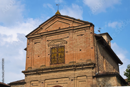 Church of Grazzano Visconti. Emilia-Romagna. Italy.