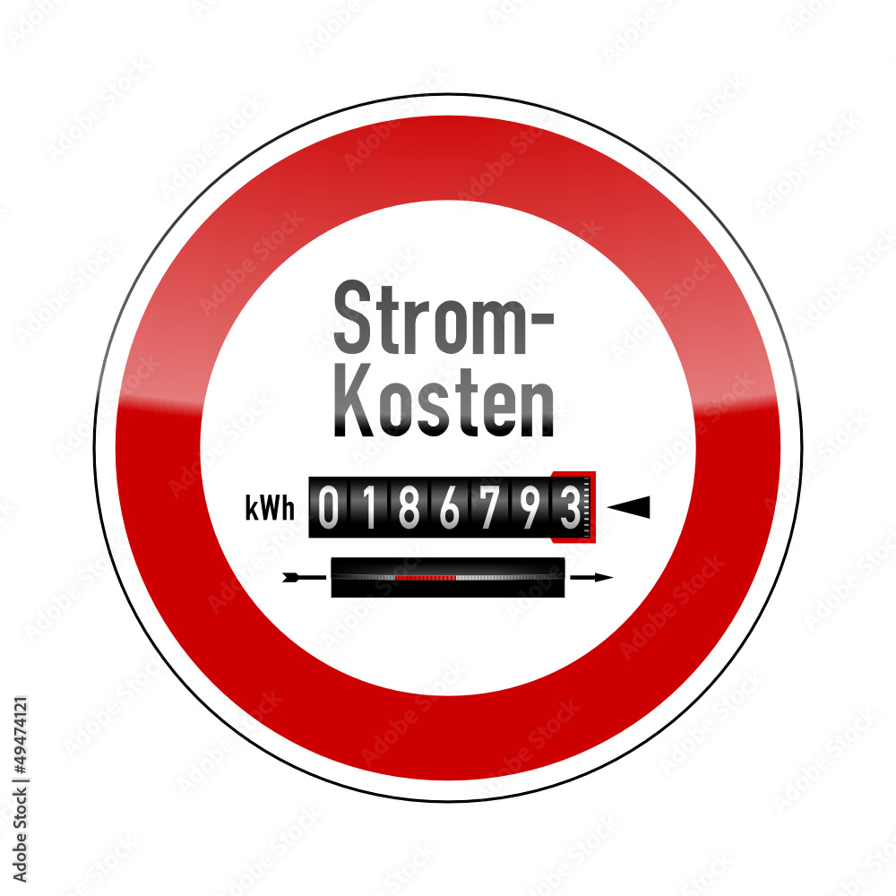 verkehrszeichen v2 stromkosten stromzaehler I verkehrszeichen v2 stromkosten stromzaehler I
