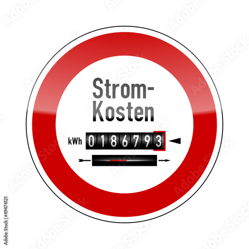 verkehrszeichen v2 stromkosten stromzaehler I