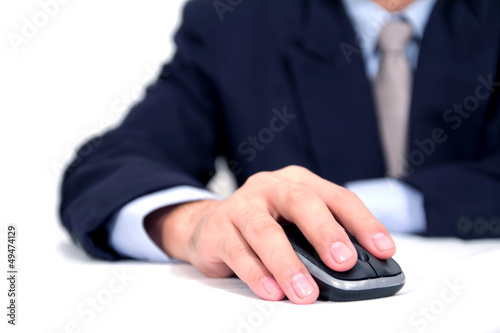 businessman using a mouse