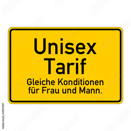 ortsschild unisex tarif I